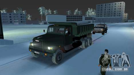 Caminhão de descarga KrAZ 255 para GTA Vice City
