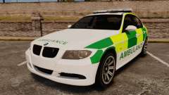 BMW 330i Ambulance [ELS] para GTA 4