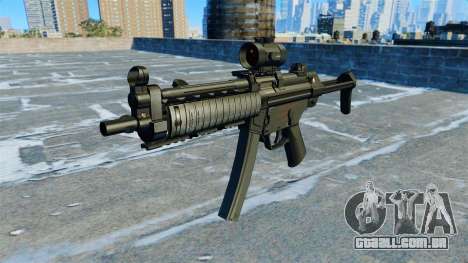 Pistola-metralhadora MP5 RIS Nom900a para GTA 4