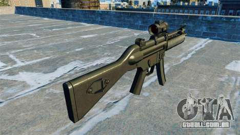 Pistola-metralhadora MP5 RIS Nom900a para GTA 4