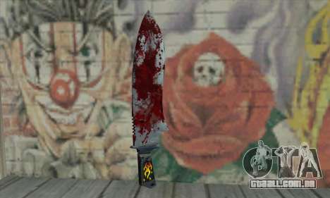 Large bloody knife para GTA San Andreas