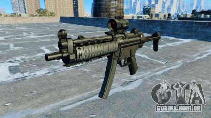 Pistola-metralhadora MP5 RIS Nom900a para GTA 4