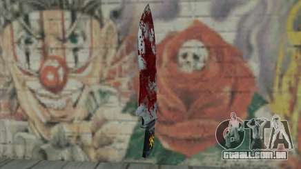 Large bloody knife para GTA San Andreas