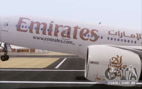 Emirates Airlines 777-200 para GTA San Andreas