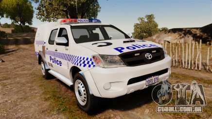 Toyota Hilux Police Western Australia para GTA 4