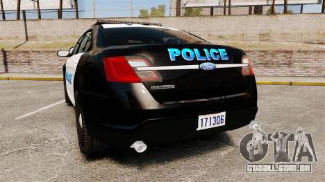 Ford Taurus Police Interceptor 2013 [ELS] para GTA 4