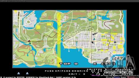 Mapa em tempo real para GTA San Andreas