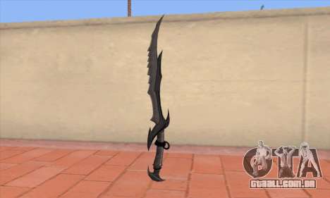 A espada de Skyrim para GTA San Andreas