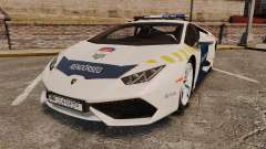 Lamborghini Huracan Hungarian Police [ELS] para GTA 4