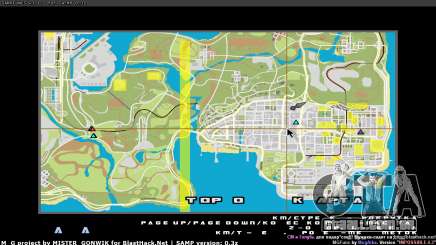 Mapa em tempo real para GTA San Andreas