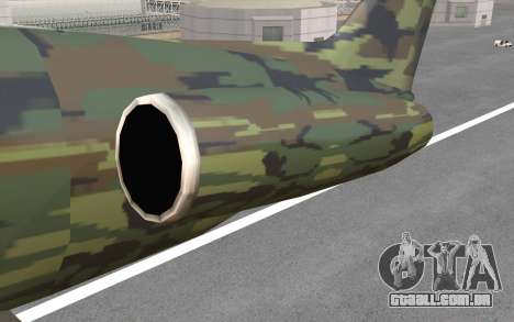 Camouflage Shamal para GTA San Andreas
