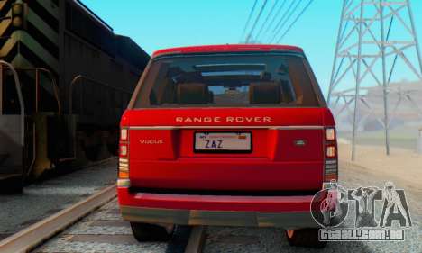 Range Rover Vogue 2014 V1.0 Interior Nero para GTA San Andreas