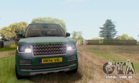 Range Rover Vogue 2014 V1.0 UK Plate para GTA San Andreas