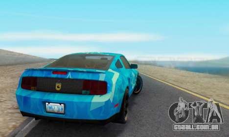Ford Mustang Shelby Blue Star Terlingua para GTA San Andreas