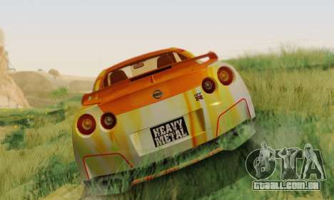 Nissan GTR Heavy Fire para GTA San Andreas