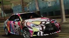 Lexus IS350 FSPORT Stikers Editions 2014 para GTA San Andreas