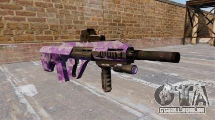 Máquina de Steyr AUG-A3 Roxo Camo para GTA 4