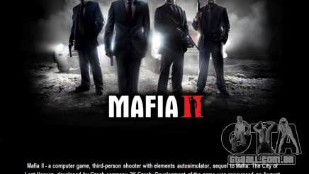 Tela de inicialização do Mafia II para GTA San Andreas