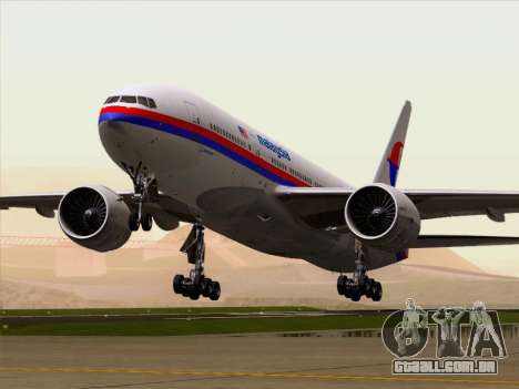 Boeing 777-2H6ER Malaysia Airlines para GTA San Andreas