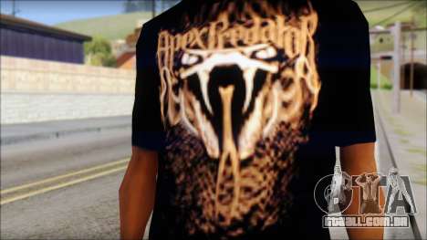 Randy Orton Black Apex Predator T-Shirt para GTA San Andreas