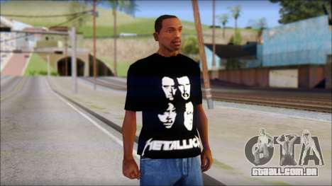 Metallica T-Shirt para GTA San Andreas