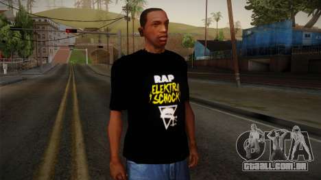 Silla Rap Elektro Schock Shirt para GTA San Andreas
