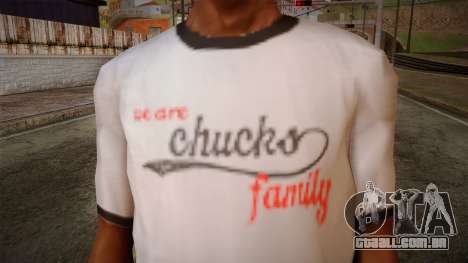 Chucks Anon Family T-Shirt para GTA San Andreas