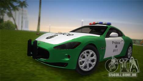 Maserati Granturismo Police para GTA Vice City