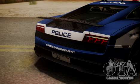 Lamborghini Gallardo LP570-4 2011 Police para GTA San Andreas