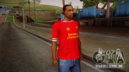Liverpool FC 13-14 Kit T-Shirt para GTA San Andreas