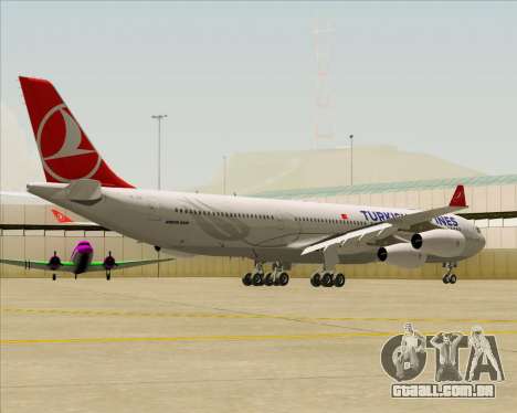 Airbus A340-313 Turkish Airlines para GTA San Andreas