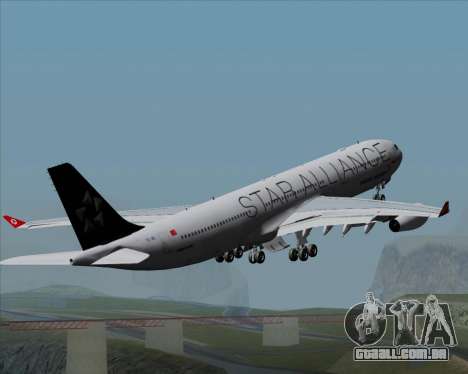 Airbus A340-311 Turkish Airlines (Star Alliance) para GTA San Andreas