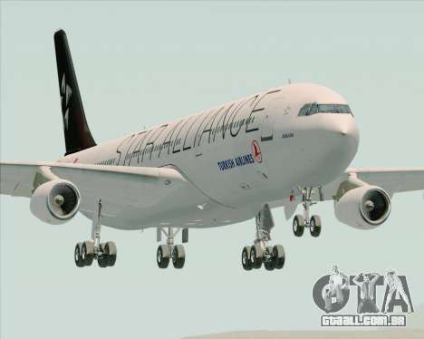 Airbus A340-311 Turkish Airlines (Star Alliance) para GTA San Andreas