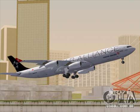 Airbus A340-311 Turkish Airlines (Star Alliance) para GTA San Andreas