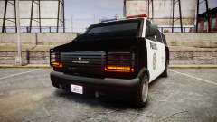 Declasse Burrito Police Transporter LED [ELS] para GTA 4