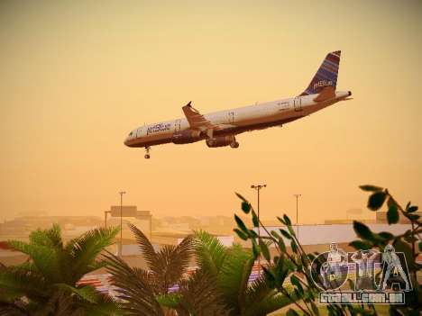 Airbus A321-232 jetBlue Red White and Blue para GTA San Andreas