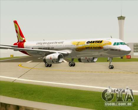 Airbus A321-200 Qantas (Wallabies Livery) para GTA San Andreas