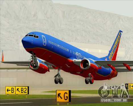 Boeing 737-800 Southwest Airlines para GTA San Andreas