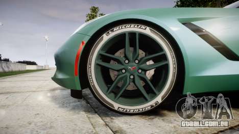 Chevrolet Corvette C7 Stingray 2014 v2.0 TireMi3 para GTA 4