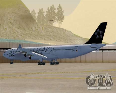 Airbus A340-300 Lufthansa (Star Alliance Livery) para GTA San Andreas
