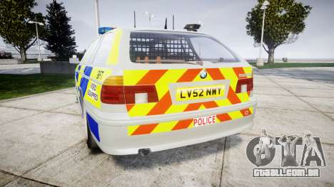 BMW 525i E39 Touring Police [ELS] BTV para GTA 4