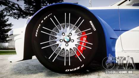BMW M3 E46 GTR Most Wanted plate NFS para GTA 4