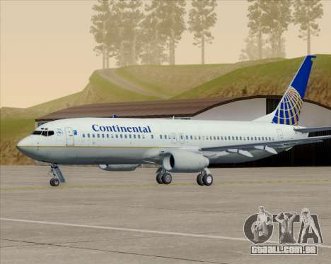 Boeing 737-800 Continental Airlines para GTA San Andreas