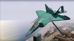 F-22A Raptor Unpainted Factory Texture para GTA San Andreas