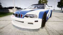 BMW M3 E46 GTR Most Wanted plate Liberty City para GTA 4