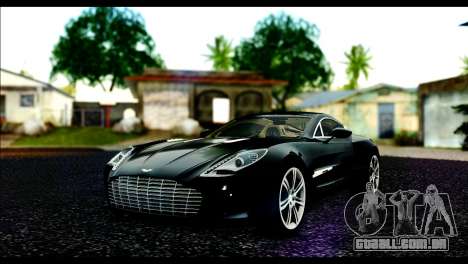 Aston Martin One-77 Beige Black para GTA San Andreas
