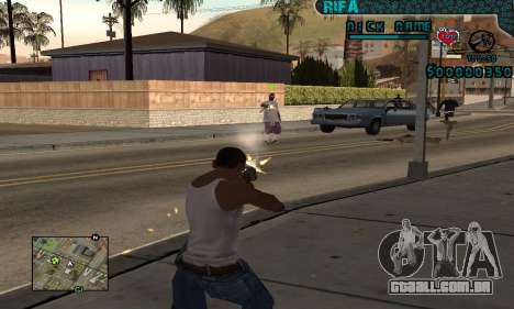 C-HUD Rifa Gang para GTA San Andreas