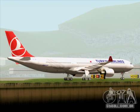 Airbus A330-300 Turkish Airlines para GTA San Andreas