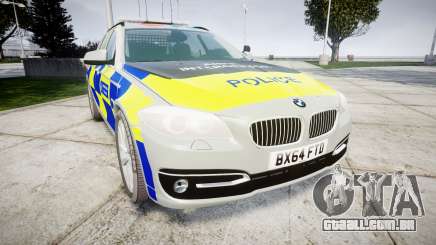 BMW 525d F11 2014 Police [ELS] para GTA 4