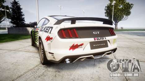 Ford Mustang GT 2015 Custom Kit monster energy para GTA 4